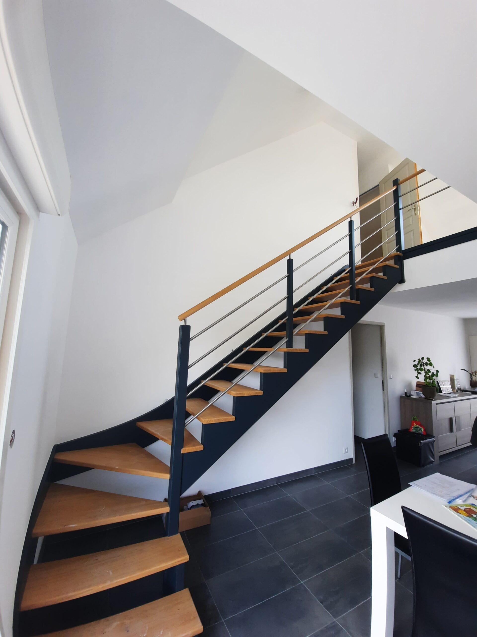 Création d'un escalier à ligré