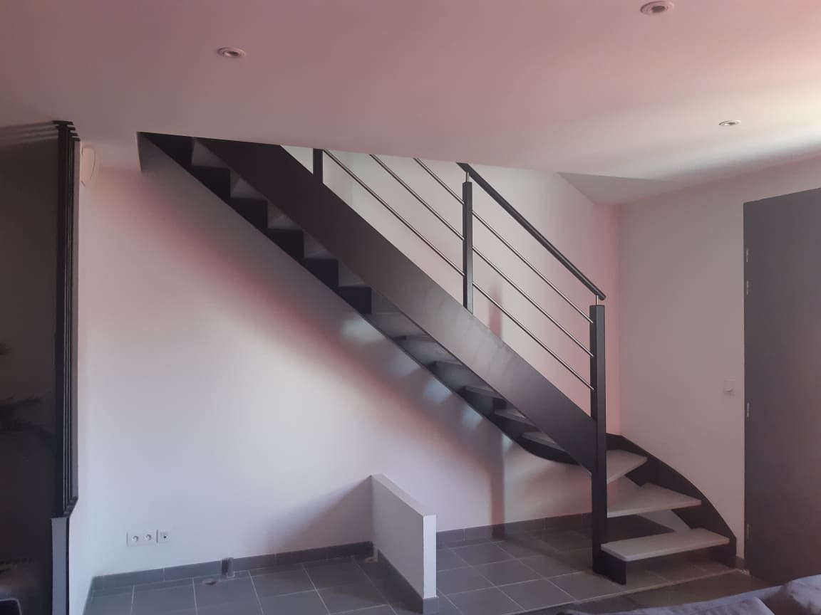 Création d'un escalier à Reugny