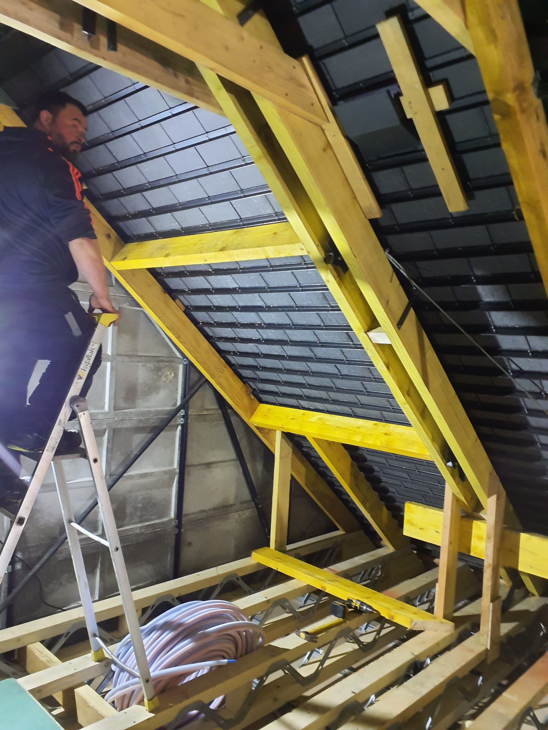 Renforts pour accueillir les futurs velux